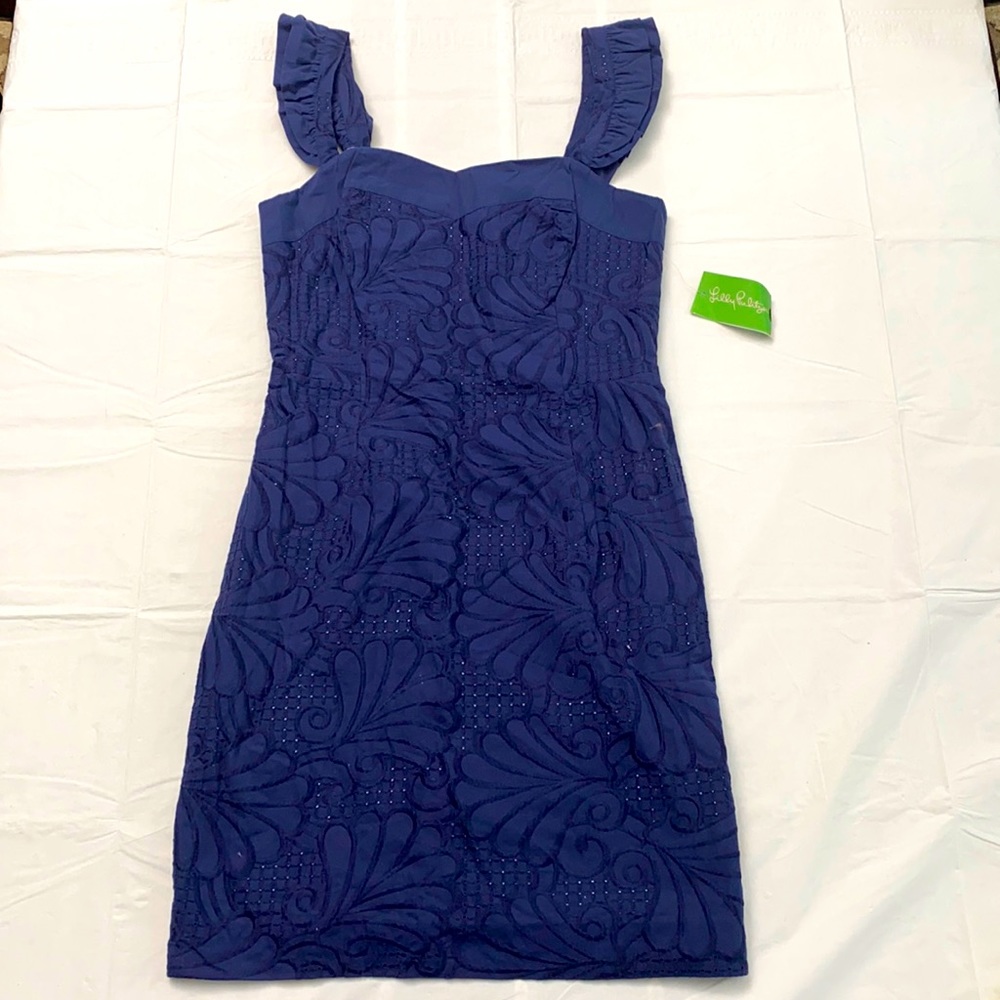 NWT Ruffle Sleeve Lilly Pulitzer Party Dress 10